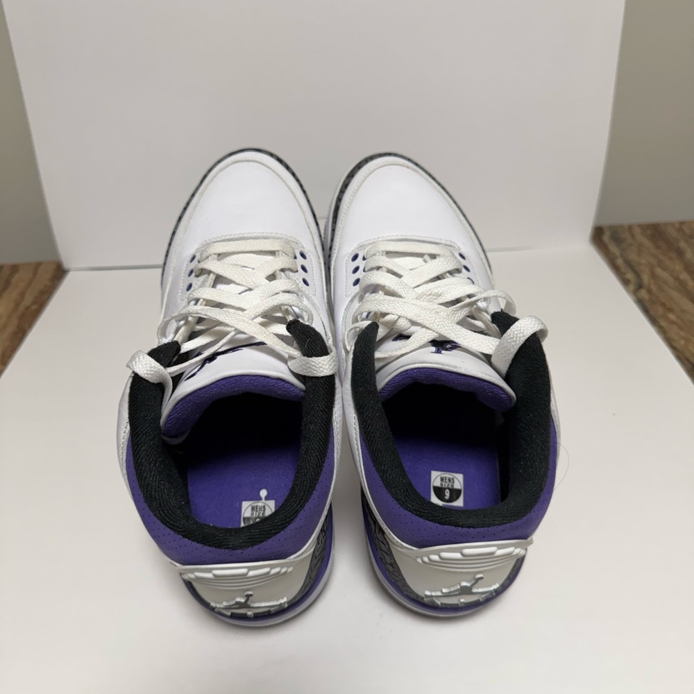 Jordan White and Purple Men's Shoes